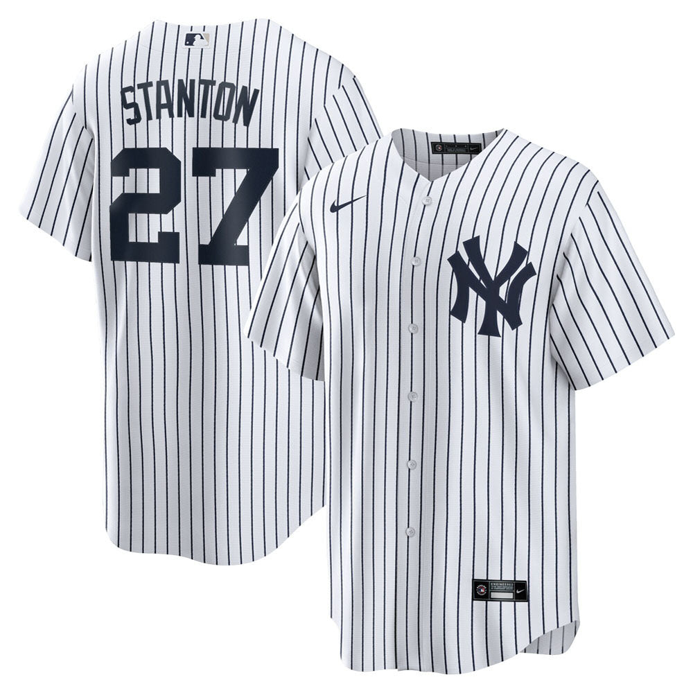 Men's New York Yankees Giancarlo Stanton Home Player Name Jersey - White